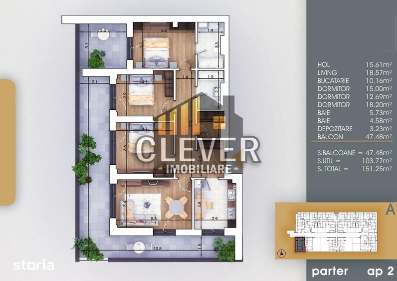 Apartament cu 4 camere decomandat în Theodor Pallady