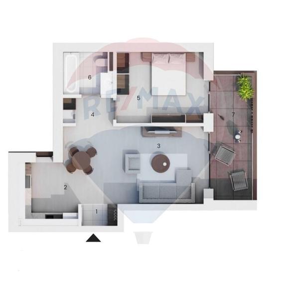 Apartament cu 2 camere decomandat în Decebal