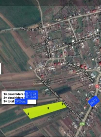 Teren de 3400 mp, în Valea Plopilor
