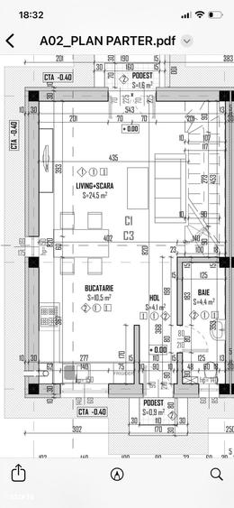 Casă cu 3 camere cu Teren 250 Mp în Central