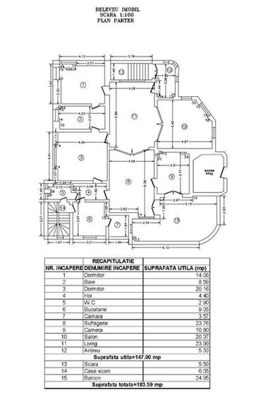 Apartament cu 6 camere decomandat în Capitale