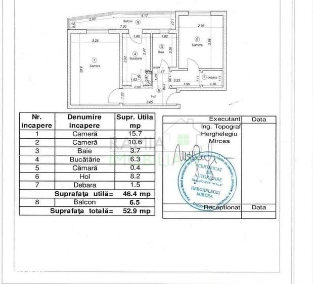 Apartament cu 2 camere decomandat în 13 Decembrie