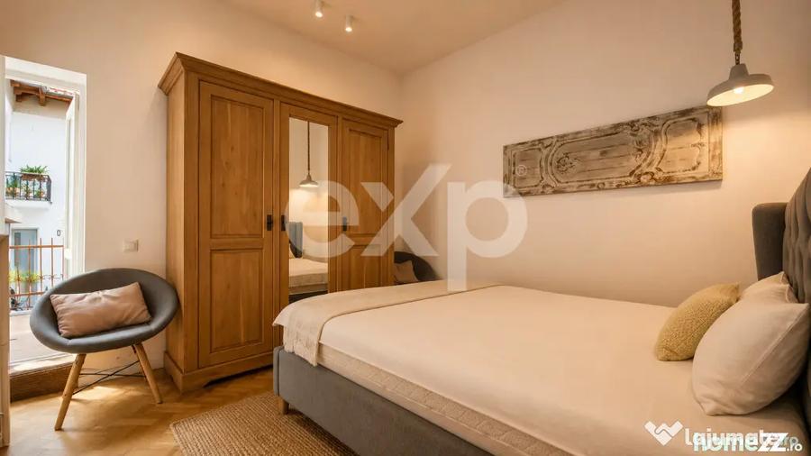 Apartament cu 2 camere semidecomandat, mobilat în Centrul Istoric