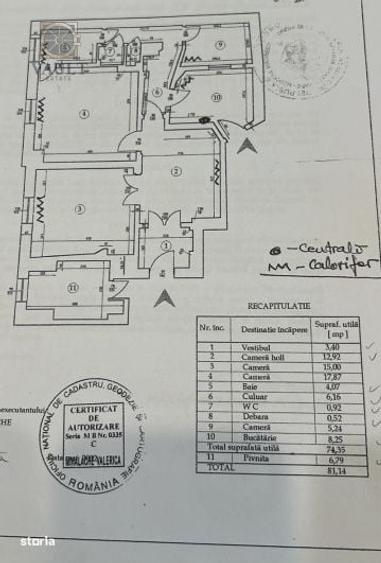 Apartament cu 3 camere semidecomandat în Calea Călărașilor
