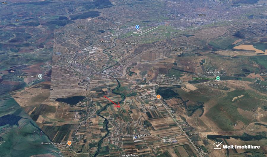 Teren agricol extravilan de 10000 mp, în Jucu de Mijloc