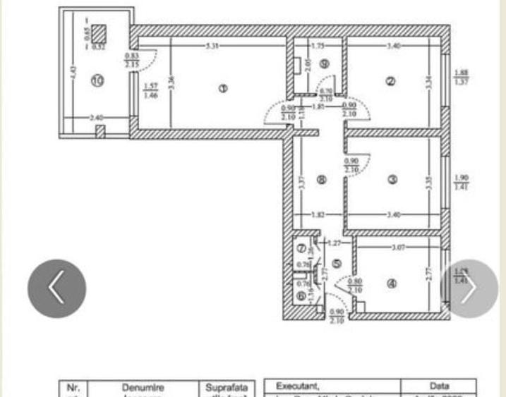 Apartament cu 3 camere decomandat în Pantelimon