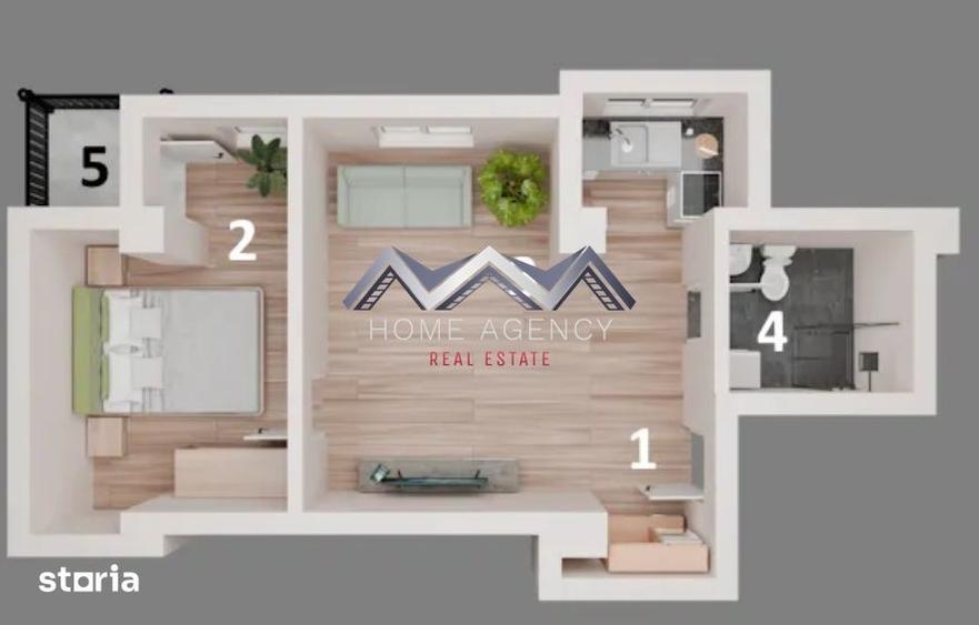 Apartament cu 2 camere în Central