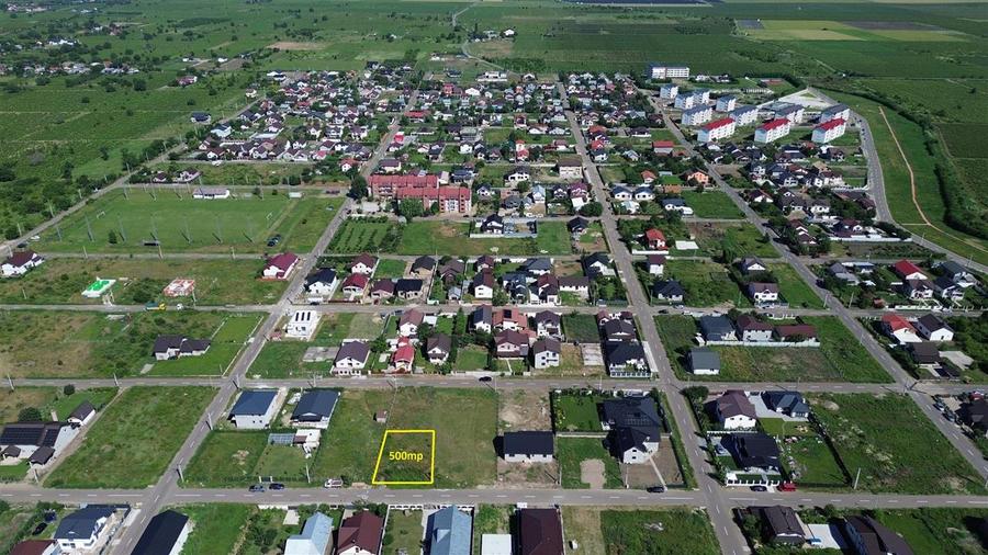 Teren Construcții intravilan de 500 mp, în Unirea