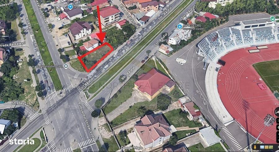 Teren 500 mp , colt stradal, vizibilitate maxima, langa stadion Crai - 3