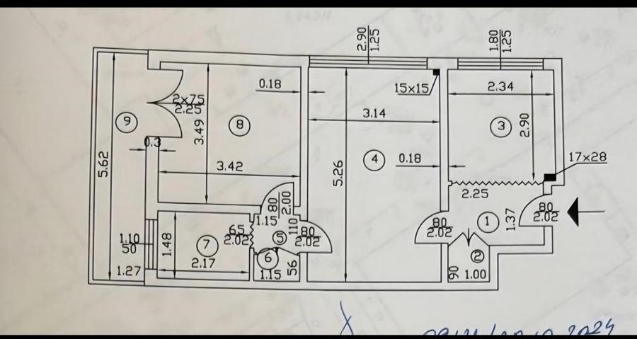 Apartament cu 2 camere semidecomandat, mobilat în Obor