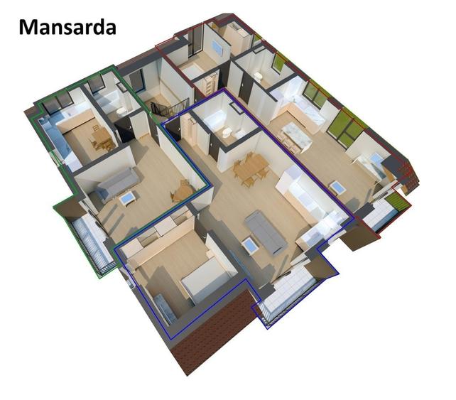 Apartament cu 2 camere decomandat în Girocului