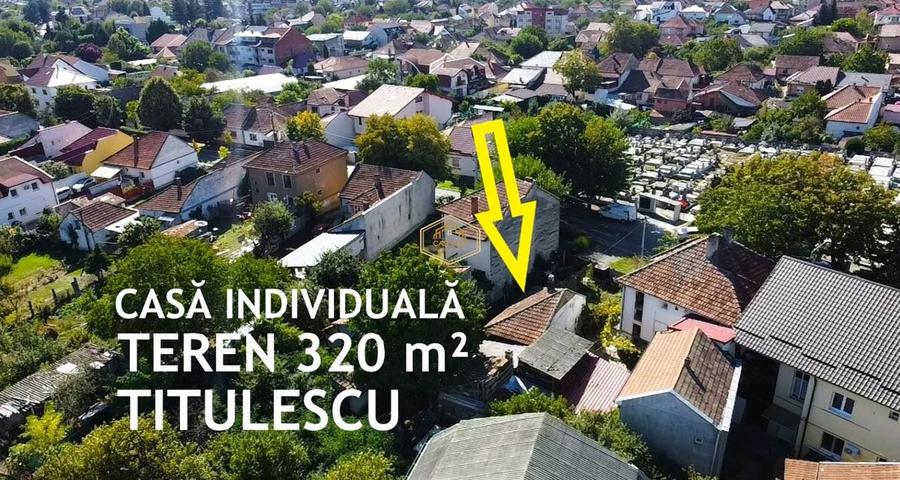 Casă individuală cu 2 camere cu Canalizare în Titulescu