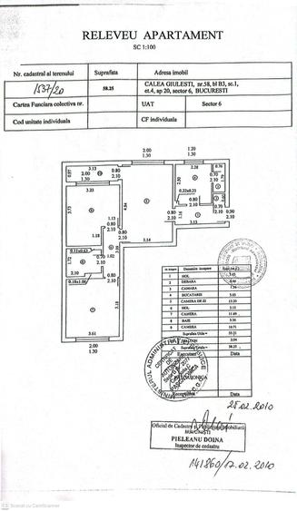 Apartament cu 3 camere semidecomandat, mobilat în Giulești
