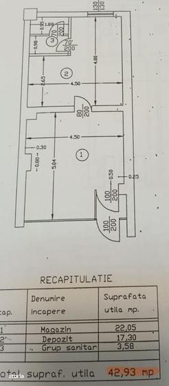 Spațiu comercial, de 43 mp, în Mihai Bravu