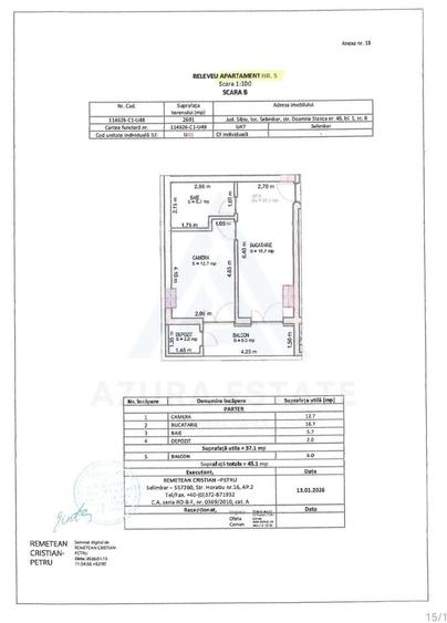 Apartament cu 2 camere decomandat, mobilat în Șelimbăr
