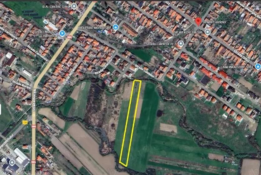 Teren extravilan 5.755 mp Lugoj, zona Str. Lalelelor, aproape de intravilan - 1