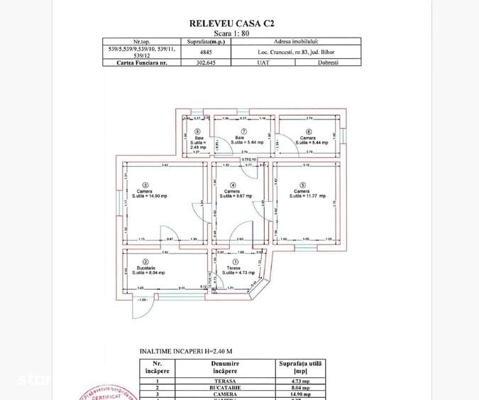 Casă cu 5 camere cu Teren 4845 Mp în Dobrești