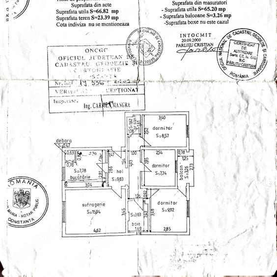 Apartament cu 4 camere decomandat în Inel II