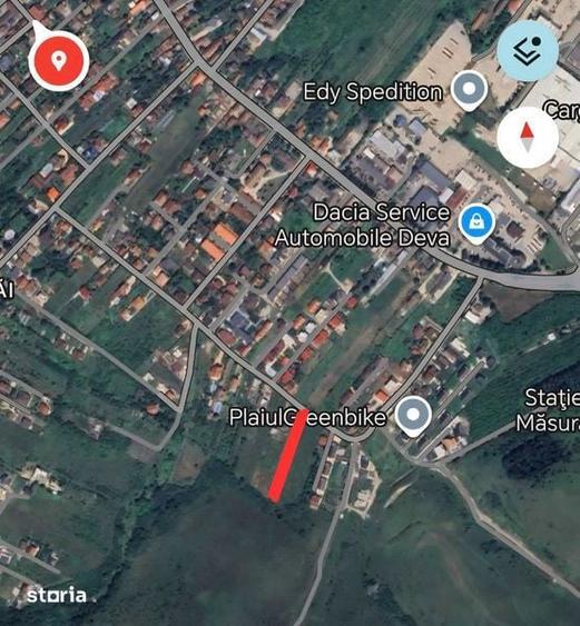 Teren de 2400 mp, în Zăvoi
