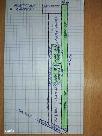 Teren de 7423 mp, în Moșoaia