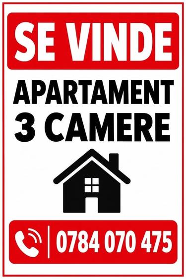 Apartament cu 3 camere decomandat în Rahova