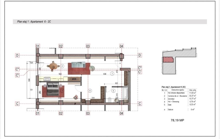 Apartament cu 2 camere decomandat în Nicolae Grigorescu
