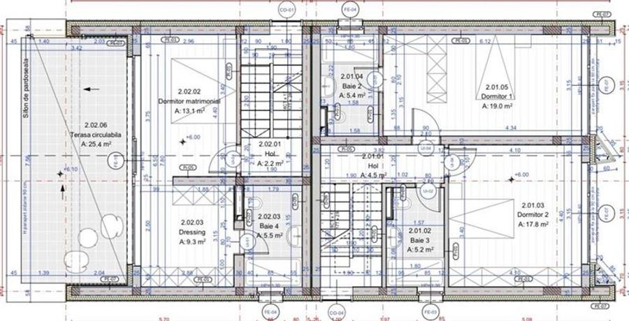 Duplex cu 4 camere cu Canalizare în Gruia