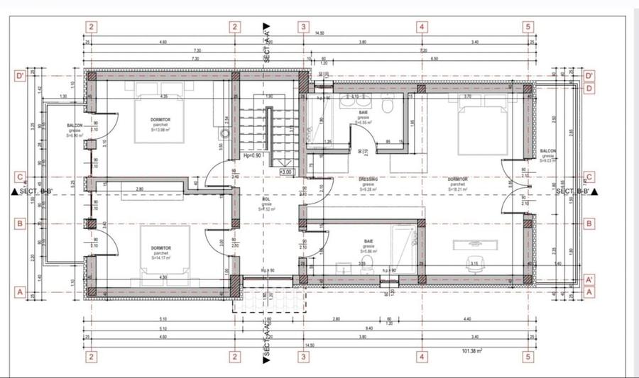 Casa individuala - 4 camere, 3 bai, teren mare - Cisnadie - 10