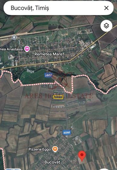 Teren Construcții intravilan de 532 mp, în Bucovăț (Remetea Mare)
