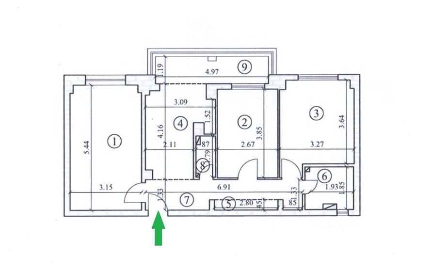 Apartament cu 3 camere decomandat în Astra