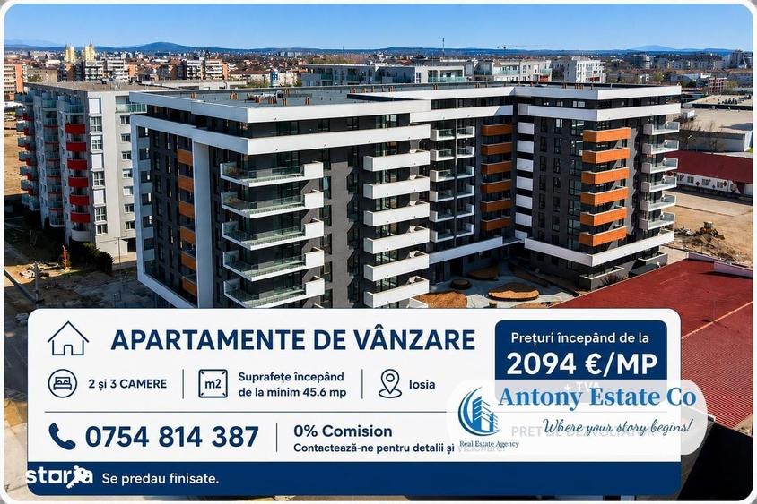 Apartament cu 2 camere decomandat în Iosia