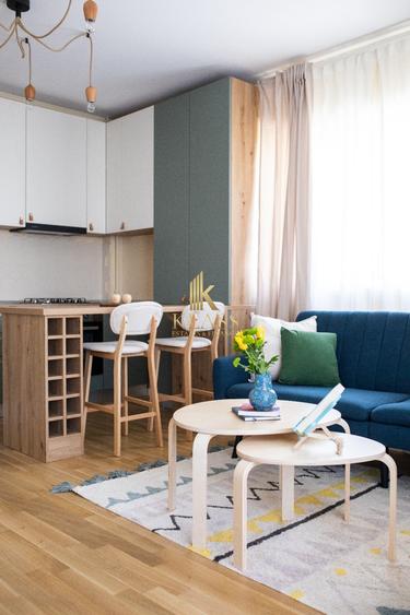 Apartament cu 2 camere decomandat, mobilat în Barbu Văcărescu