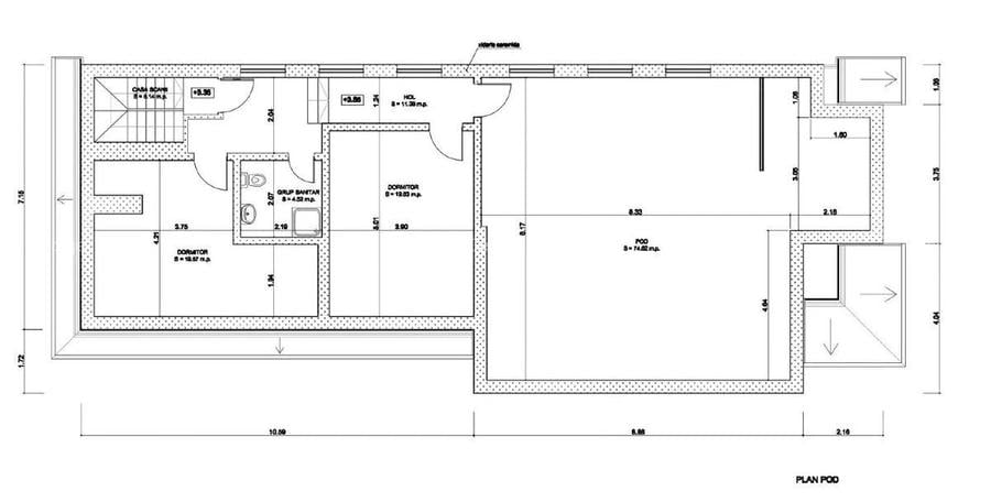 Casă individuală cu 9 camere cu Teren 800 Mp în Timpuri Noi