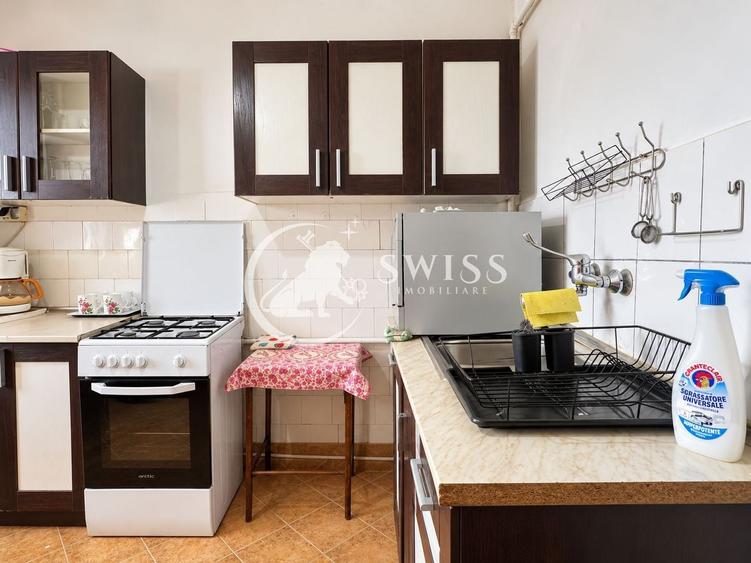 Apartament cu 2 camere semidecomandat, mobilat în Central