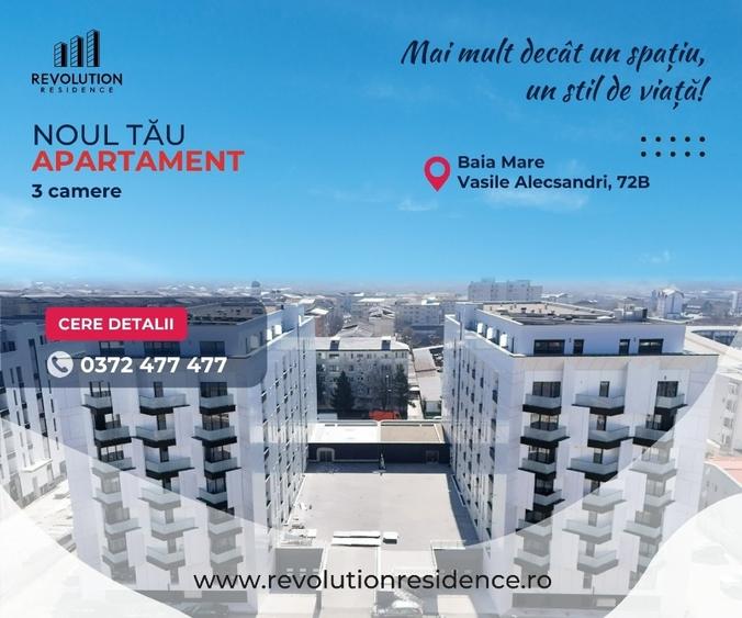 Apartament cu 3 camere decomandat în Bogdan Vodă