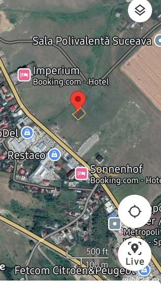 Teren de 1000 mp, în Exterior Vest