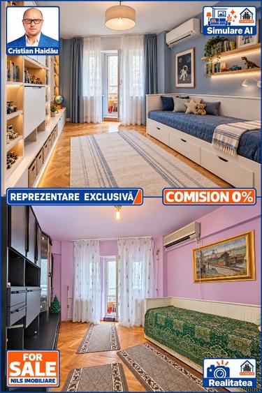 Apartament cu 4 camere decomandat în Calea Călărașilor