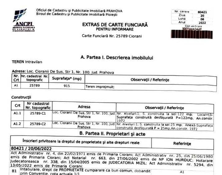 Casă cu 4 camere cu Teren 915 Mp în Ciorani