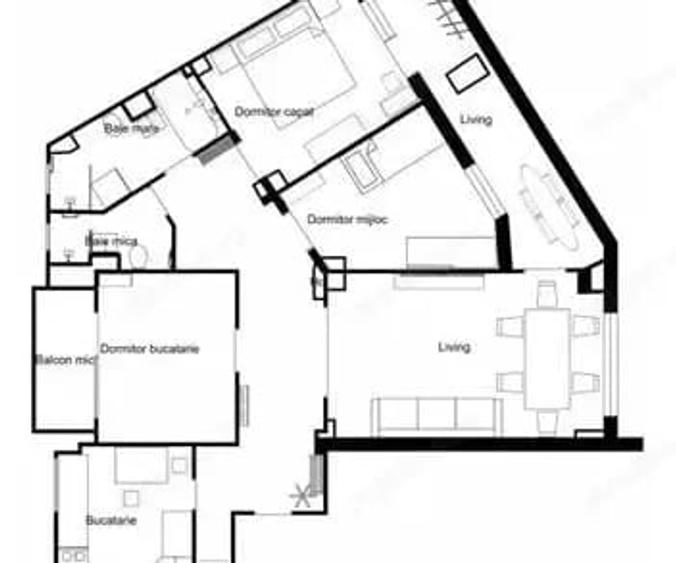 Apartament cu 4 camere decomandat în Șagului
