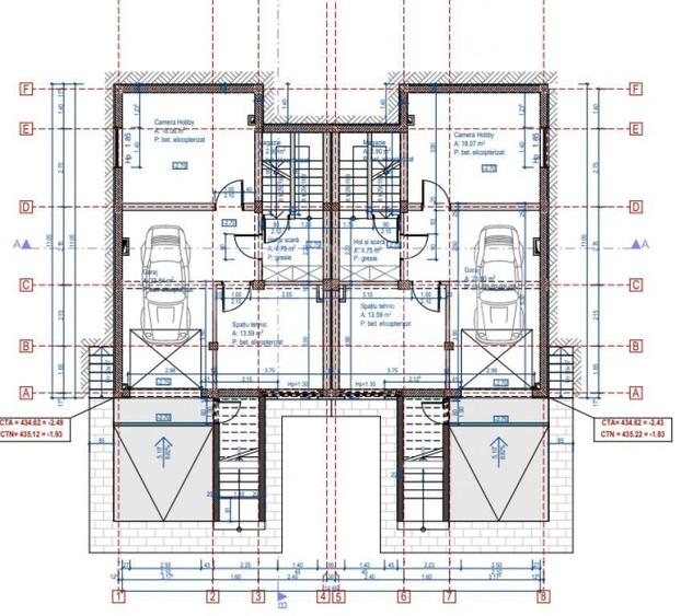 Duplex cu 5 camere cu Canalizare în Florești