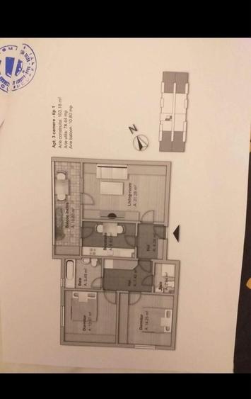 Apartament cu 3 camere decomandat în Dobroești