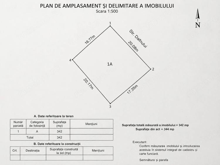 Teren intravilan in ?tefane?ti, zona Lidl Pasarela - sup = 342 mp - 1