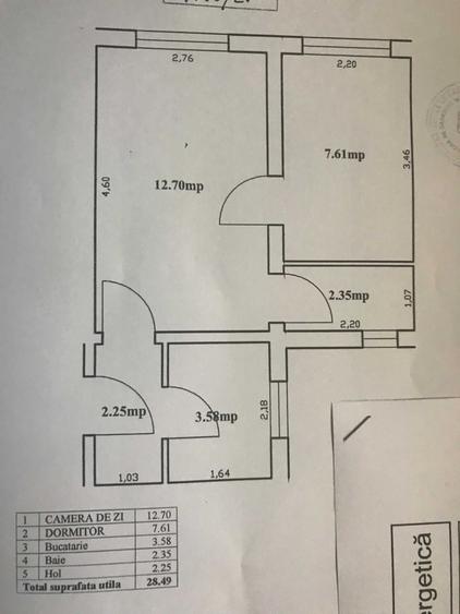 Apartament cu 2 camere nedecomandat în Hipodrom