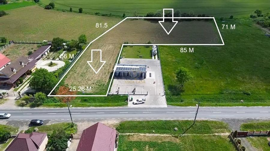 Teren de 7200 mp, în Odoreu