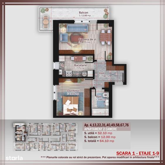 2 camere decomandat Theodor Pallady, Debara, PREMIUM, Metrou Teclu 13* - 6