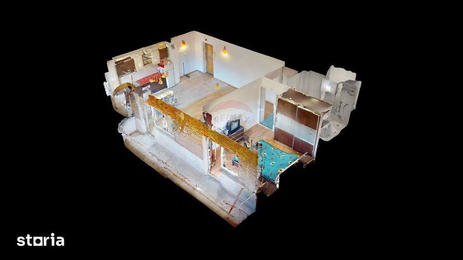 Apartament cu 2 camere, mobilat în Hărmanului