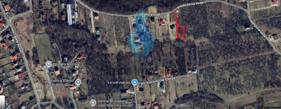 Teren Construcții intravilan de 1644 mp, în Bârnova