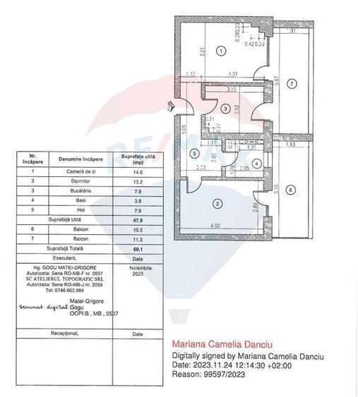 Apartament cu 2 camere decomandat, mobilat în Barbu Văcărescu