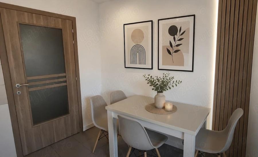 Apartament cu 3 camere semidecomandat, mobilat în Kiriac