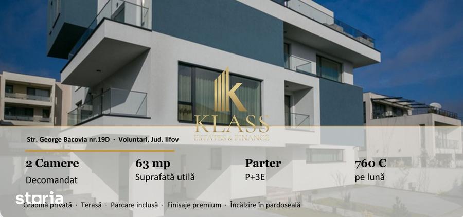 2 Camere Premium | Flow Homes | Gradina Privata | 63 mp | Parcare Priv - 1